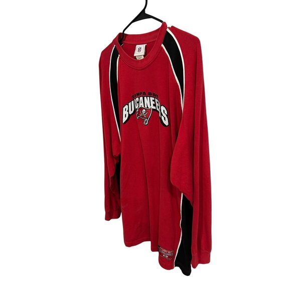 Tampa Bay Buccaneers Long Sleeve Red Black NFL Shirt 2XL VF Imagewear Cotton - Picture 3 of 9